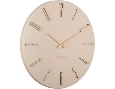 Horloge murale en métal Esmerado 40 cm (Blanc)
