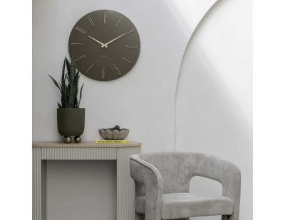Horloge murale en métal Esmerado 60 cm (Marron)