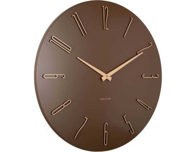 Horloge murale en métal Esmerado 60 cm (Marron)