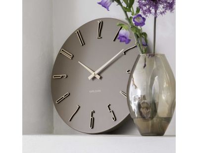 Horloge murale en métal Esmerado 40 cm (Marron)
