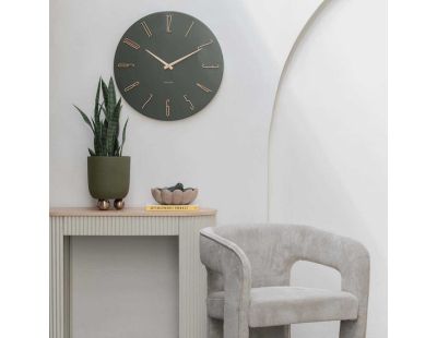 Horloge murale en métal Esmerado 60 cm (Vert)