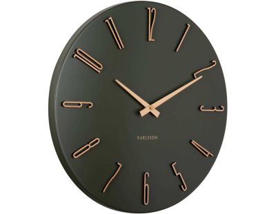 Horloge murale en métal Esmerado 40 cm (Vert)