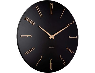 Horloge murale en métal Esmerado 60 cm (Noir)