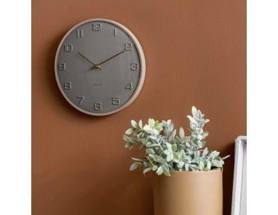 Horloge murale en métal Fuerte Dome (Gris)