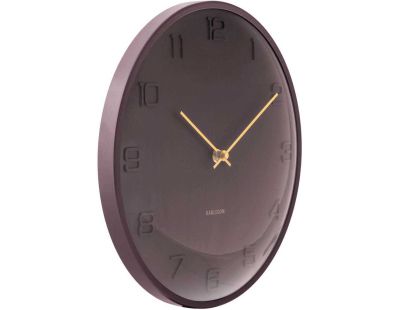 Horloge murale en métal Fuerte Dome (Marron)