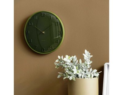 Horloge murale en métal Fuerte Dome (Vert)