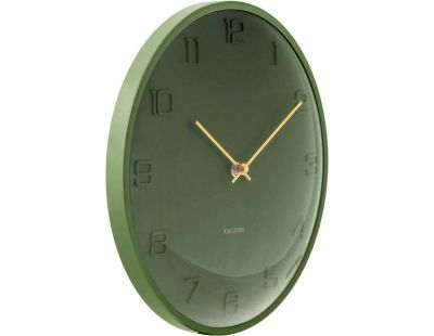 Horloge murale en métal Fuerte Dome (Vert)