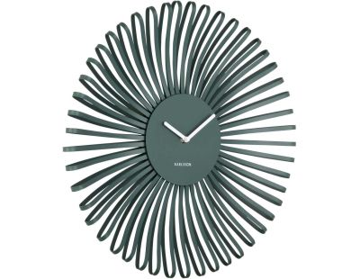 Horloge murale en métal Polo (Vert)