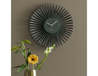 Horloge murale en métal Polo (Vert)