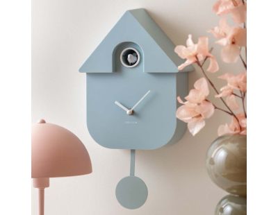 Horloge murale moderne Cuckoo (Bleu clair )