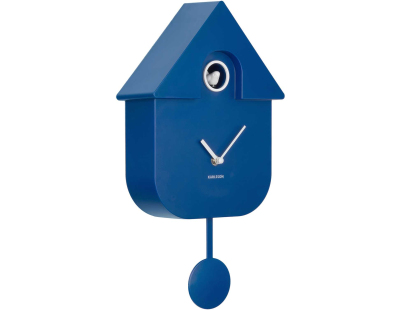 Horloge murale moderne Cuckoo (Bleu cobalt)