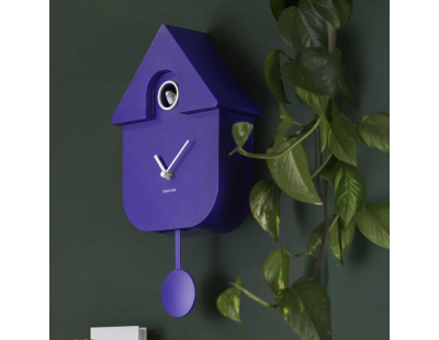 Horloge murale moderne Cuckoo (Bleu cobalt)
