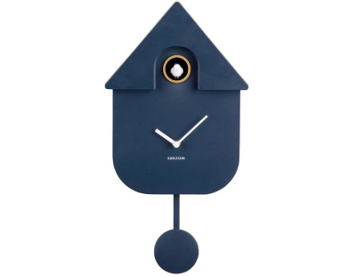 Horloge murale moderne Cuckoo (Bleu foncé)