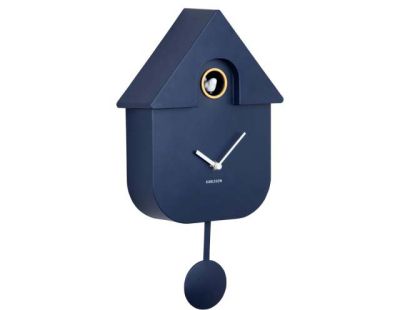 Horloge murale moderne Cuckoo (Bleu foncé)