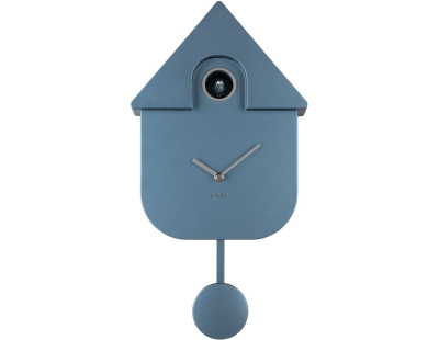 Horloge murale moderne Cuckoo (Bleu foncé métallique)