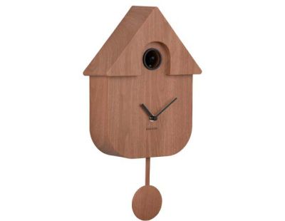 Horloge murale moderne Cuckoo (Bois foncé)