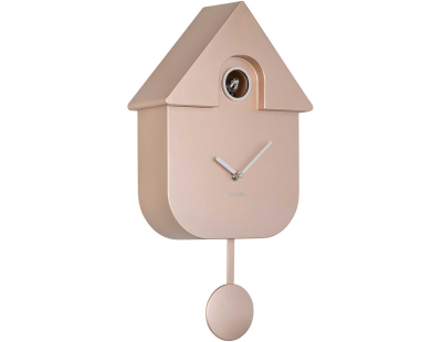Horloge murale moderne Cuckoo (Rose gold métallique)