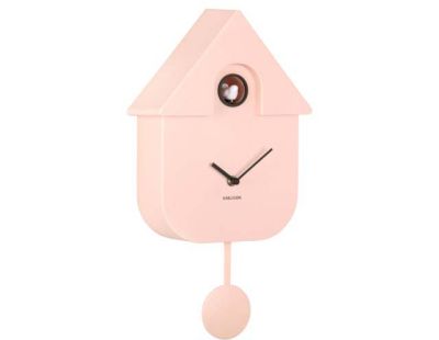Horloge murale moderne Cuckoo (Rose pâle)