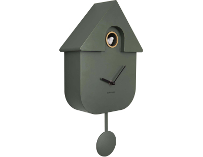 Horloge murale moderne Cuckoo (Vert)