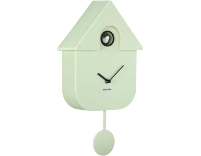 Horloge murale moderne Cuckoo (Vert clair)