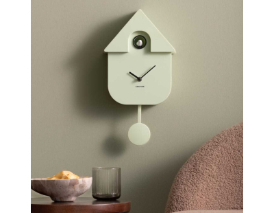 Horloge murale moderne Cuckoo (Vert clair)