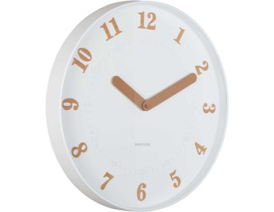 Horloge murale polypropylène Amena (Blanc)
