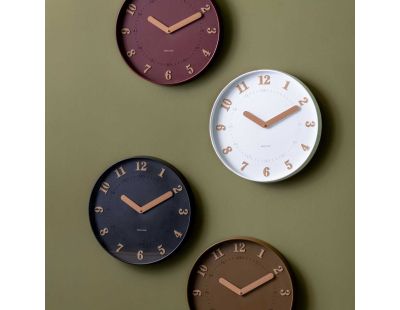 Horloge murale polypropylène Amena (Blanc)