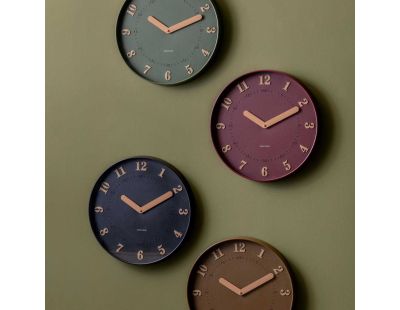Horloge murale polypropylène Amena (Marron)