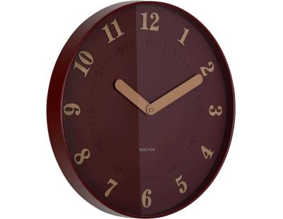 Horloge murale polypropylène Amena (Rouge)