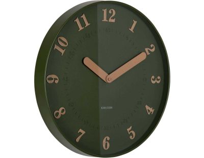 Horloge murale polypropylène Amena (Vert)