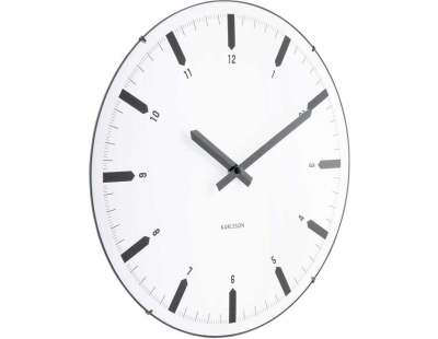 Horloge murale en polypropylène Realista Dome (Blanc)
