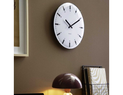 Horloge murale en polypropylène Realista Dome (Blanc)