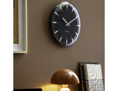 Horloge murale en polypropylène Realista Dome (Noir)