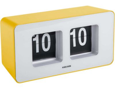 Horloge murale ou à poser Funky Flip (Jaune)