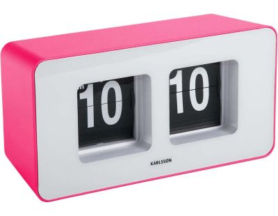 Horloge murale ou à poser Funky Flip (Rose)