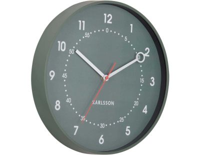 Horloge murale en résine Fresco (Vert jungle)