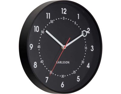 Horloge murale en résine Fresco (Noir)