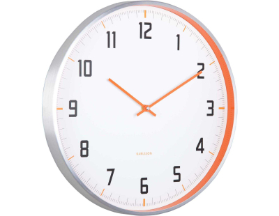 Horloge murale ronde 40 cm Sporty (Orange)