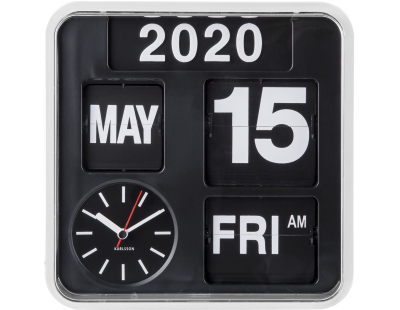Horloge en plastique Mini Flip 24.5 cm (Blanc)