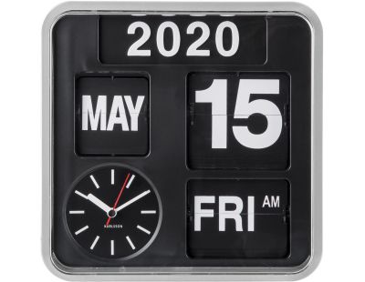 Horloge en plastique Mini Flip 24.5 cm (Chrome)