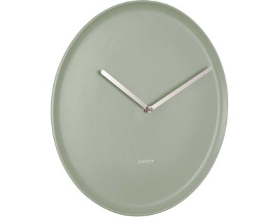 Horloge en porcelaine Plate 35 cm (Vert jade)