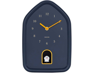 Horloge à poser Modern Doggy (Bleu foncé)