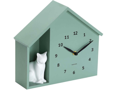Horloge à poser Siting cat (Jade)