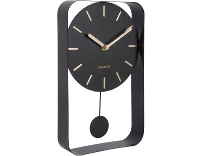 Horloge en métal Pendulum (Noir)