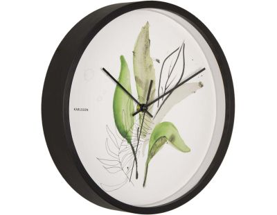 Horloge ronde  Botanical 26 cm (Feuilles)