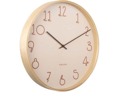 Horloge ronde en MDF Sencillo 40 cm (Sable)