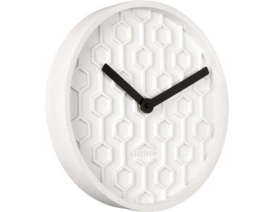 Horloge ronde en béton Honey  31 cm (Blanc)