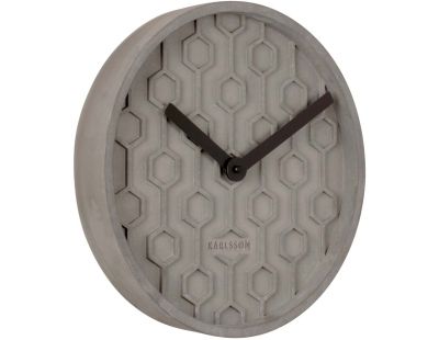 Horloge ronde en béton Honey  31 cm (Gris foncé)