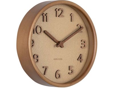 Horloge ronde en bois Pure grain (22 cm)