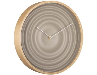 Horloge ronde en bois Scandi Ribble 31 cm (Gris foncé)